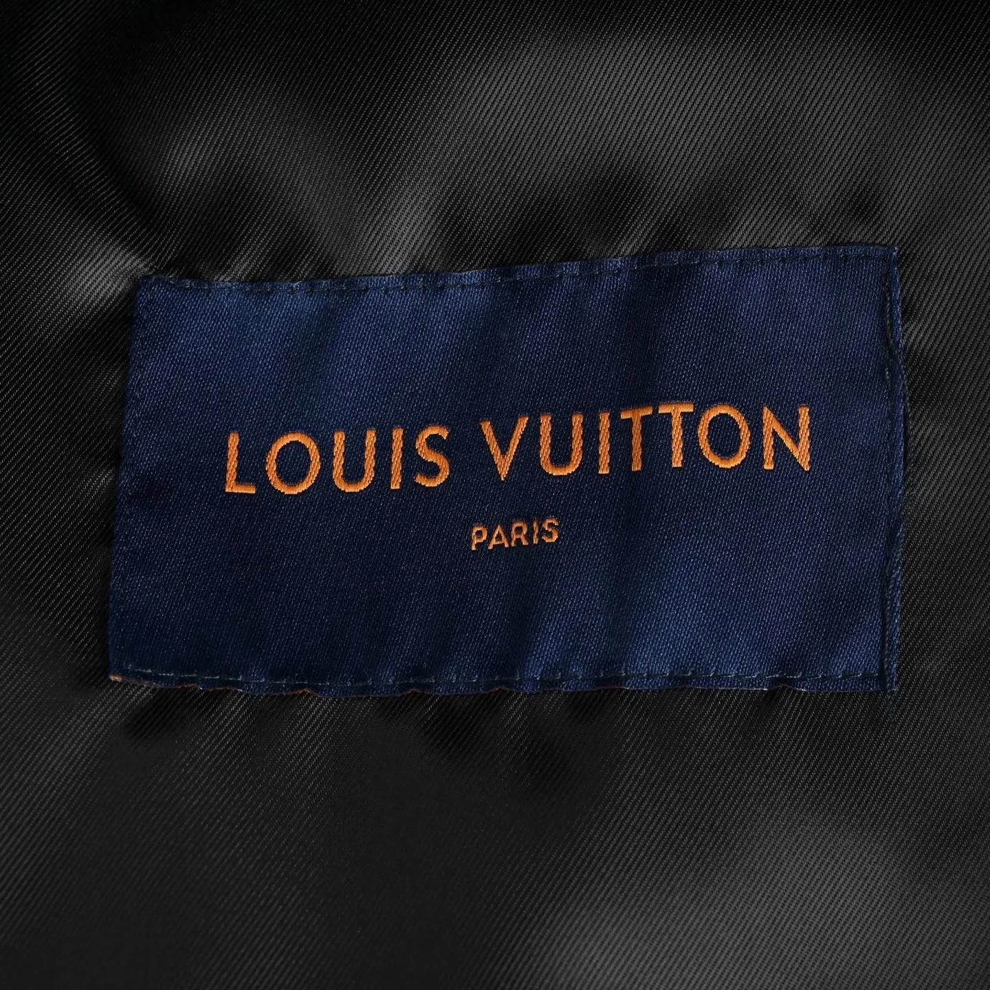 Louis Vuitton/Louis Vuitton 22Fw multi-logo printed leather baseball jacket